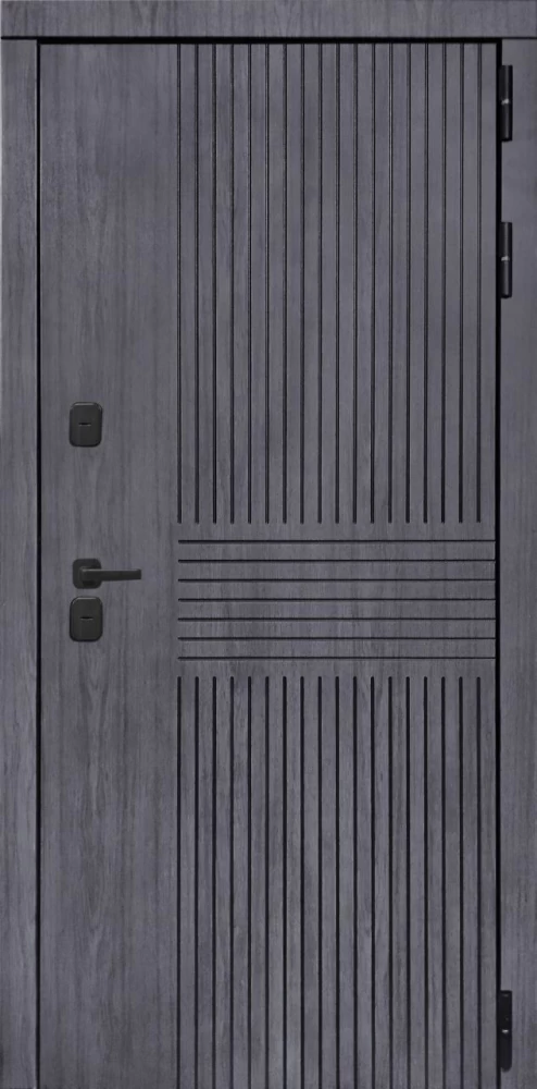 Входная дверь ДвериПРО Берген ФЛ-700 (10мм, ясень белый) DPRO196552 внешняя сторона