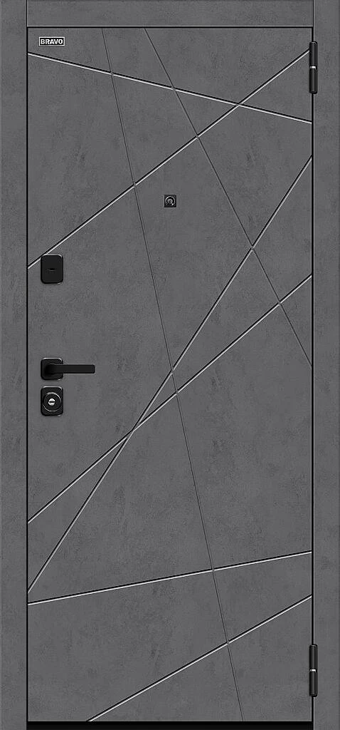 Входная дверь Граффити-5/SBlack Slate Art/Look Art BR6159 внешняя сторона