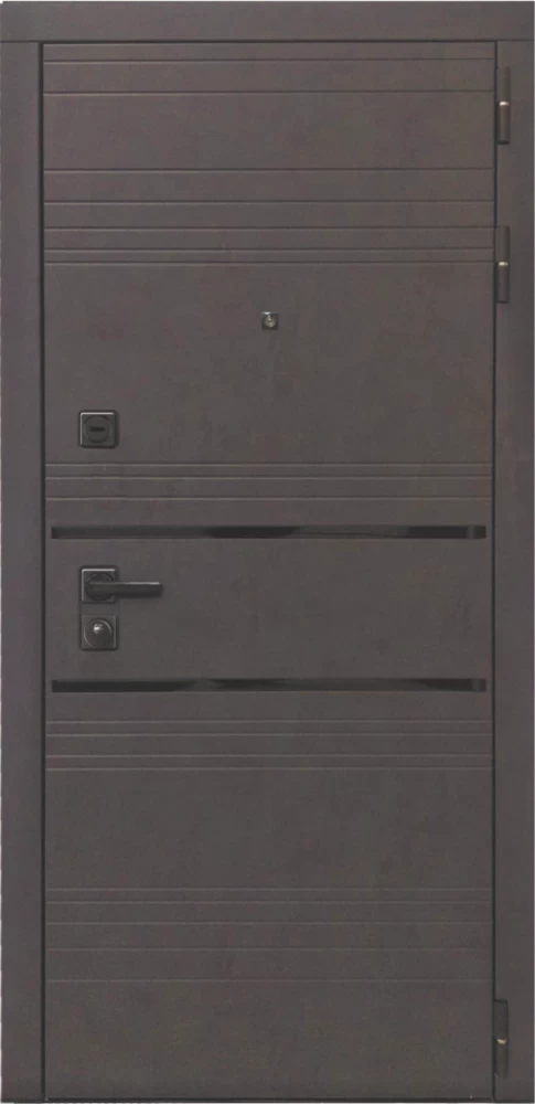 Входная дверь ДвериПРО L-43 A-1 (16мм, белая эмаль) DPRO195891 внешняя сторона