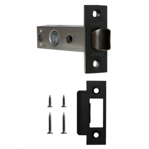 Защелка врезная METF12-45-25 (F12-45-25) BL черный